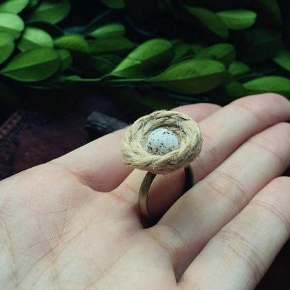 Handmade Egg Ring Nature Fairy Tale..
